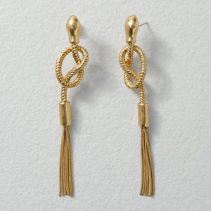 WHBM Goldtone Snake Linear Earrings Gorgeous!